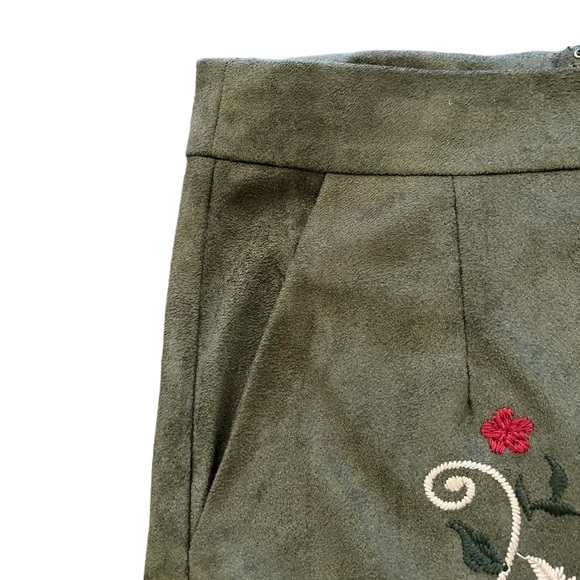 L Love Faux Suede Embroidered Skirt (NWT) - Picture 5 of 5